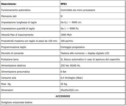 Spezzonatrice SP101 Taglia Carta